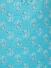 Sky Blue Floral Designed Cotton Salwar Suit - Diadem