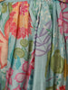 Sky Blue Floral Designed Semi Silk Lehenga - Diadem