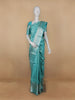 Sky Blue Floral Woven Pure Kanchipuram Silk Saree - Diadem