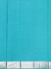 Sky Blue Floral Woven Pure Kanchipuram Silk Saree - Diadem