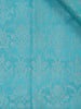 Sky Blue Floral Woven Pure Kanchipuram Silk Saree - Diadem
