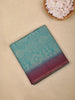 Sky Blue Semi Tussar Silk Abstract Designed Saree - Diadem