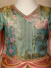 Sky Blue Silk Pavada Sattai Set - Diadem