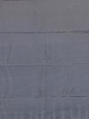 Steel Grey Floral Design Zari Woven Soft Silk Saree - Diadem