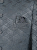 Steel Blue Geometric Design Men's Suit - Diadem