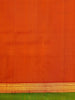 Mustard Yellow Pure Kanchipuram Pattu Saree with Plain Body and Double Color Zari Border - Diadem