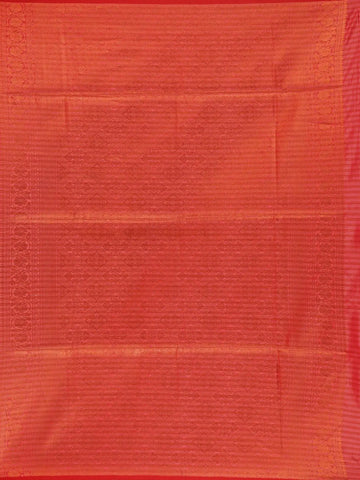 Teal Blue Checked Soft Silk Saree With Contrast Red Zari Blouse - Diadem