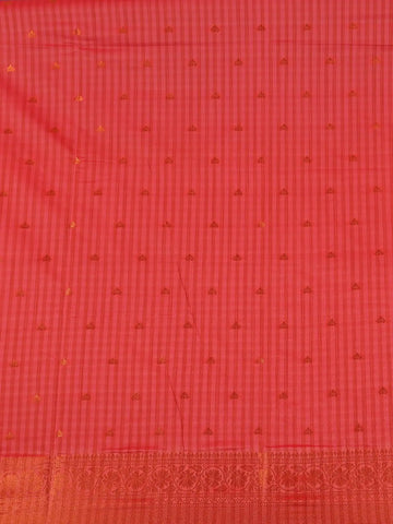 Teal Blue Checked Soft Silk Saree With Contrast Red Zari Blouse - Diadem