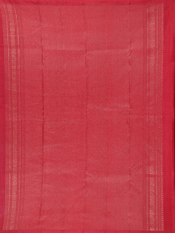 Teal Blue Solid Designed Silk Saree - Diadem