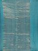 Teal Blue Striped Design Pure Tissue Silk Saree - Diadem