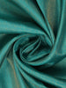 Teal Blue Stripes Zari Design Silk Saree - Diadem