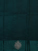 Teal Green Butta Woven Katan Banarasi Saree