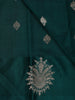 Teal Green Butta Woven Katan Banarasi Saree