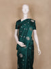 Teal Green Butta Woven Katan Banarasi Saree