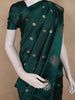 Teal Green Butta Woven Katan Banarasi Saree