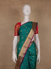 Teal Green Paisley Design Banarasi Silk Saree - Diadem