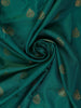 Teal Green Paisley Design Banarasi Silk Saree - Diadem