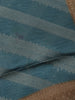 Teal Blue Striped Design Tissue Silk Saree - Diadem