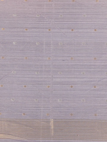 Thistle Purple Floral Woven Semi Tussar Saree - Diadem