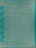Turquoise Blue Floral Woven Banarasi Silk Saree With Zari Border