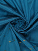 Turquoise Blue Butta Design Zari Weaving Soft Silk Saree - Diadem