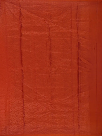 Vermilion Red Floral Design Zari Woven Soft Silk Saree - Diadem
