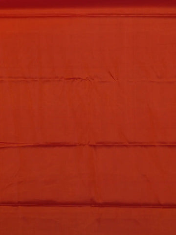 Vermilion Red Floral Design Zari Woven Soft Silk Saree - Diadem