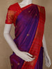 Violet Floral Butta Woven Pure Kanchipuram Silk Saree