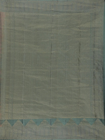 Walnut Brown Solid Design Woven Silk Saree - Diadem