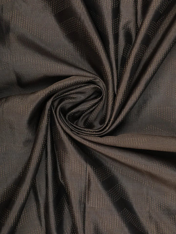 Walnut Brown Solid Design Woven Silk Saree - Diadem