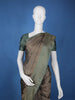 Walnut Brown Solid Design Woven Silk Saree - Diadem