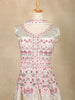 White Floral Embroidered Georgette Palazzo Salwar Suit - Diadem