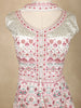 White Floral Embroidered Georgette Palazzo Salwar Suit - Diadem