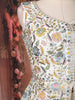 Off-White Floral Embroidered Georgette Peplum Palazzo Suit with Dupatta