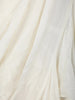 White Solid Design Ruffle Drape Cotton Ready To Wear Saree - Diadem