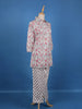 White Floral Designed Cotton Salwar Suit - Diadem