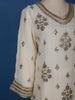 White Floral Designed Georgette Salwar Suit - Diadem