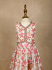 White Floral Designed Semi Silk Lehenga - Diadem