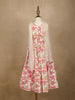 White Floral Designed Semi Silk Lehenga - Diadem
