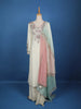 White Floral Embroidery Cotton Palazzo Salwar Suit - Diadem