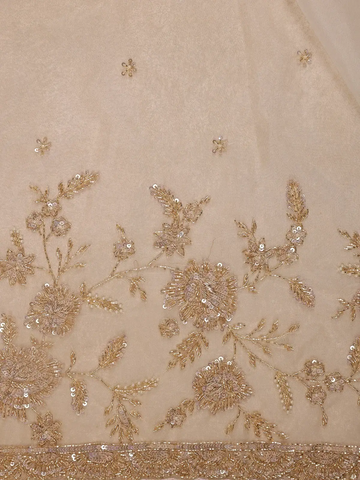 White Floral Embroidery Organza Designer Saree - Diadem