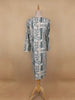 White Floral Printed Cotton Kurti - Diadem