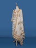White Floral Printed Cotton Salwar Suit - Diadem