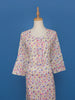 White Multicolor Floral Print Cotton Straight Salwar Suit - Diadem