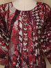 Wine Abstract Printed Cotton Salwar Suit With Dupatta - Diadem
