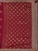Wine Butta Woven Design Banarasi Silk Saree