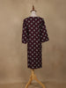 Wine Diamond Design Print Rayon Kurti - Diadem