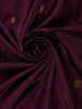 Wine Floral Butta Woven Pure Kanchipuram Silk Saree - Diadem