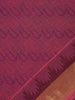 Wine Purple Wave Woven Design Cotton Saree