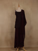 Wine Sequins Design Georgette Palazzo Suit with Dupatta